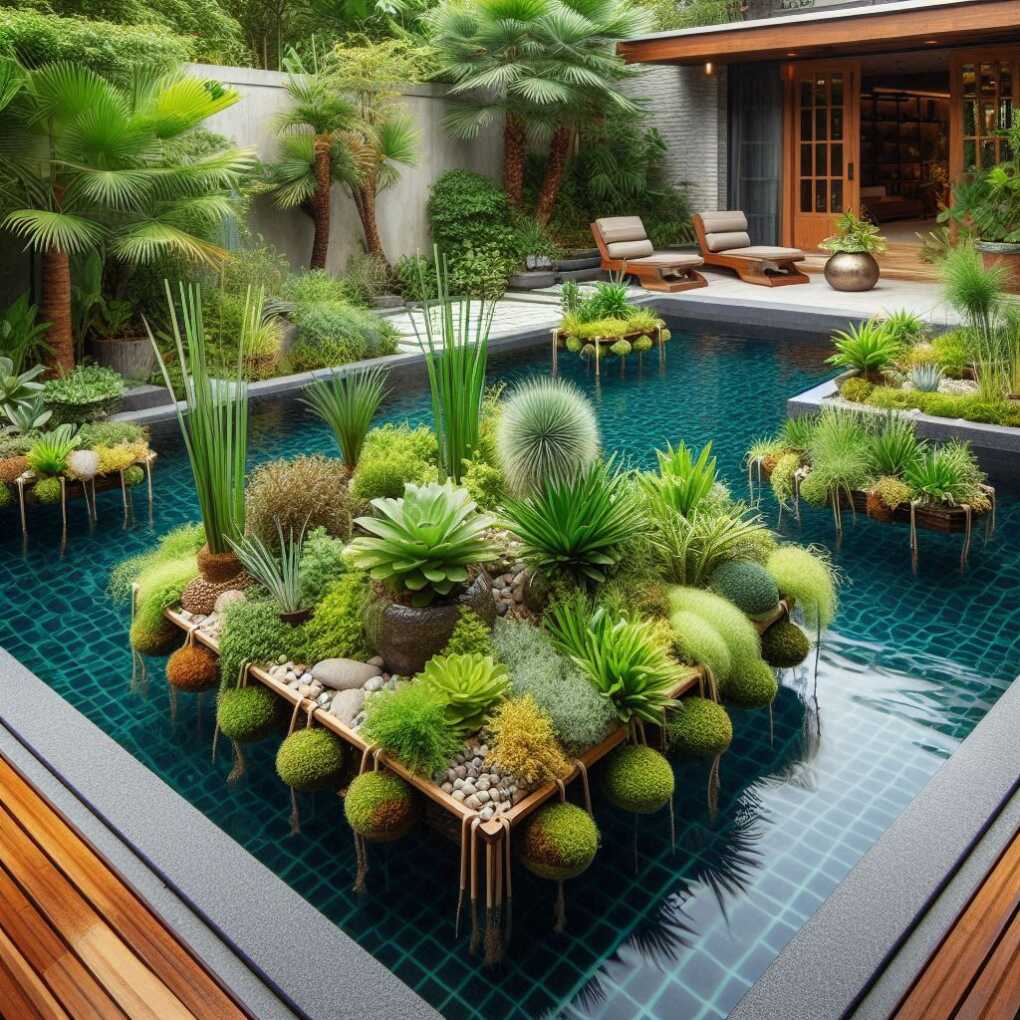 14. Natural Pool with Floating Gardens