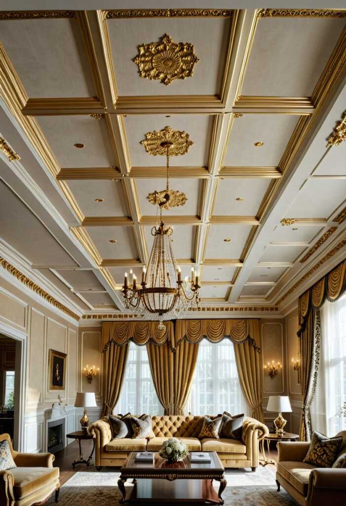 2. Coffered Ceilings