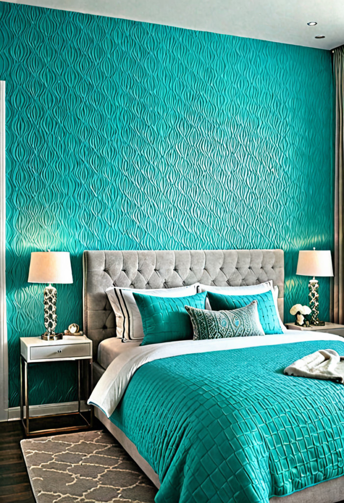 24. Turquoise Textured Wall