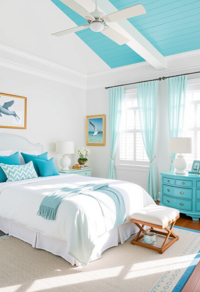 3. Turquoise and White Color Scheme