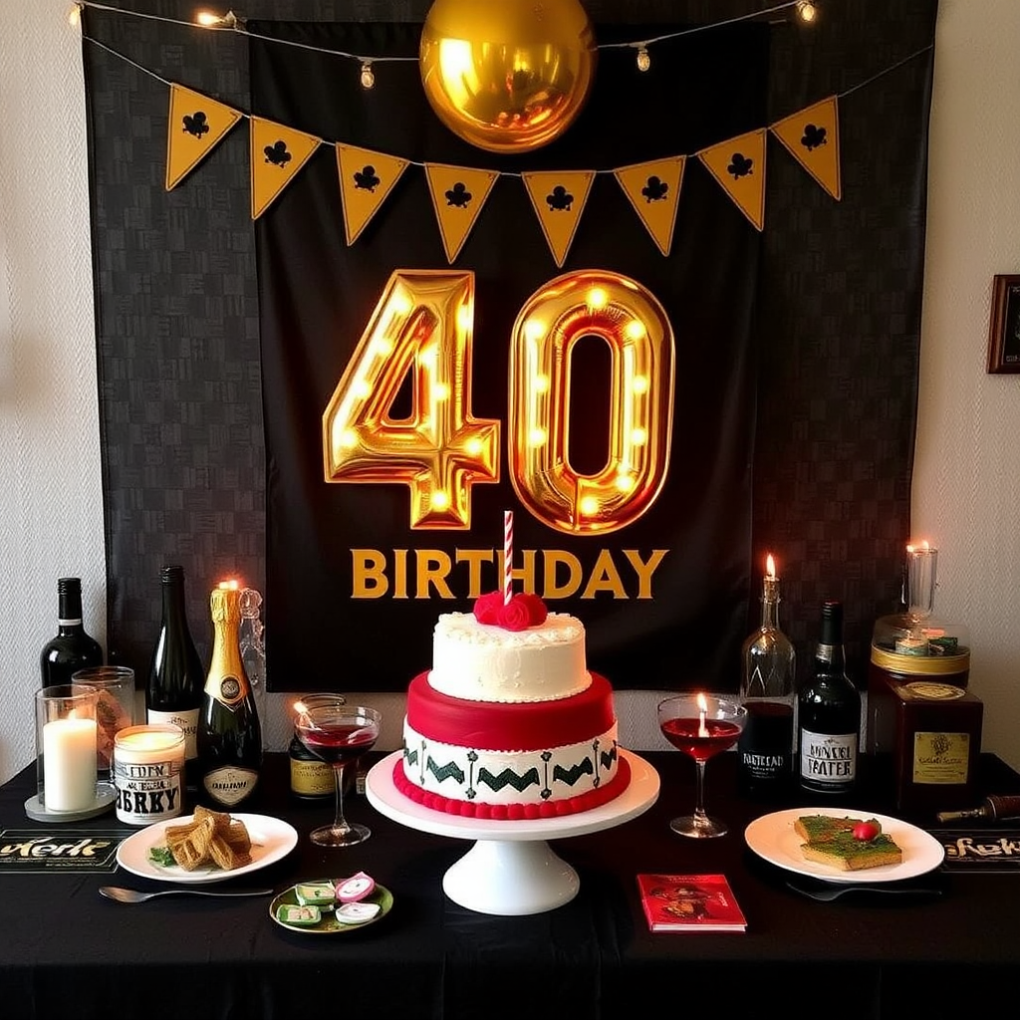 40th Birthday Party Ideas for Men