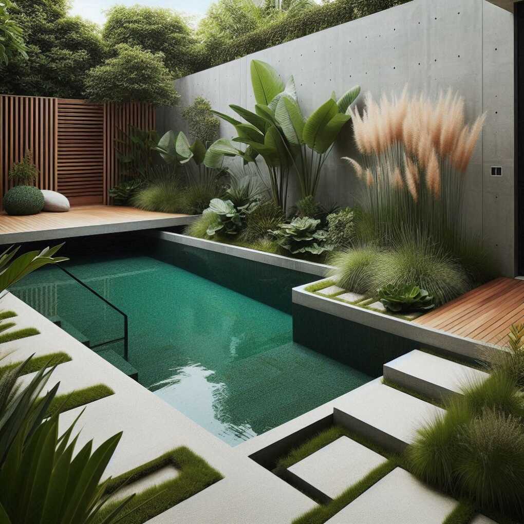 7. Modern Minimalist Natural Pool