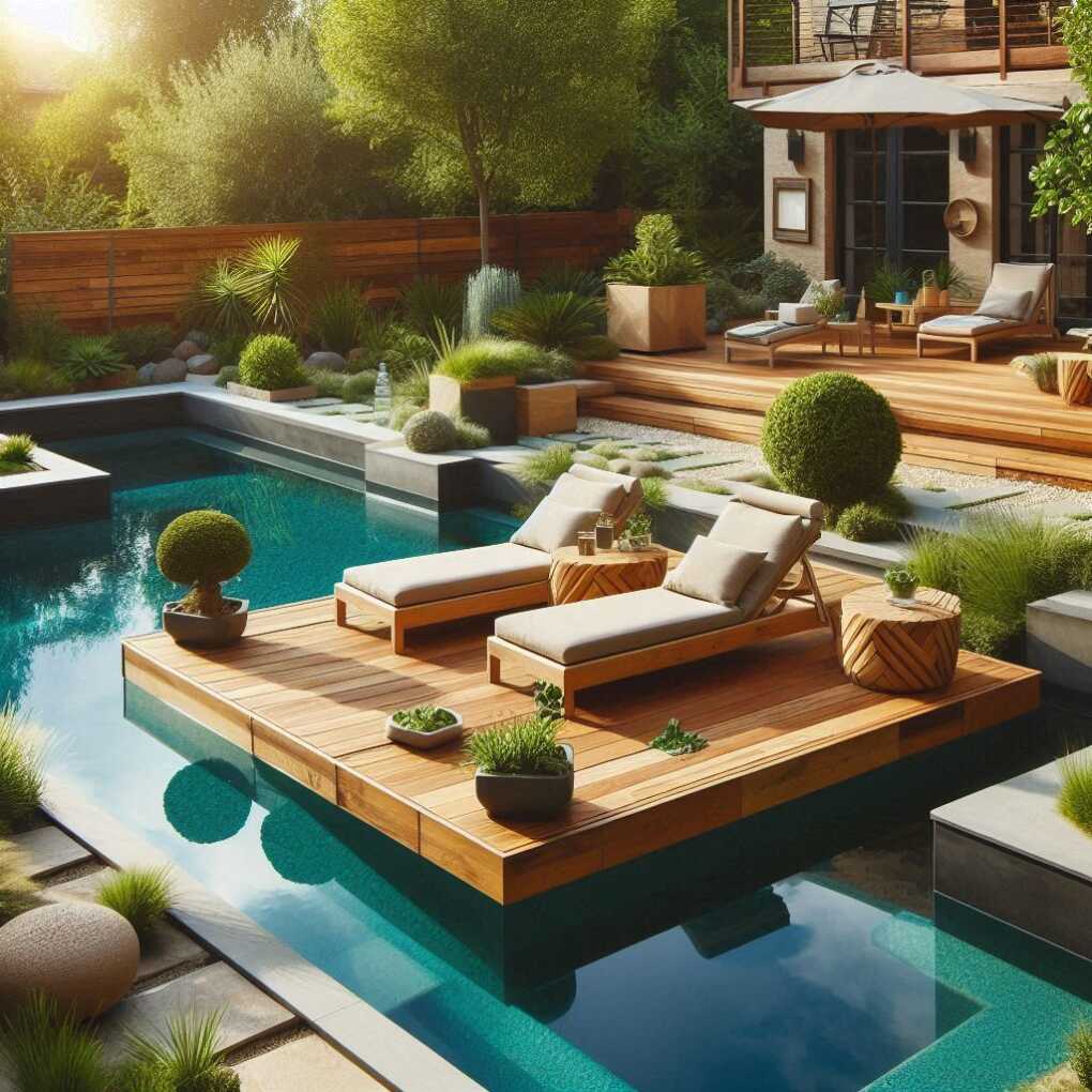 8. Natural Pool with Floating Deck