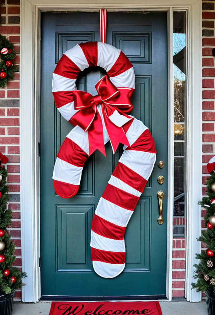 Candy Cane Door Hanger