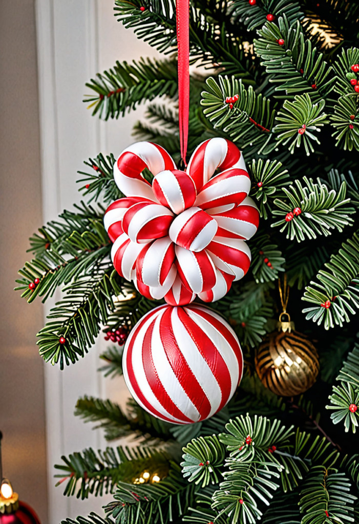 Candy Cane Kissing Ball