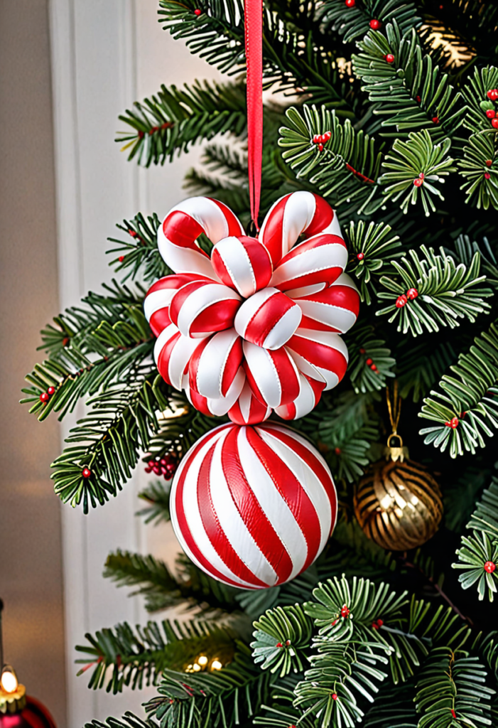 Candy Cane Kissing Ball