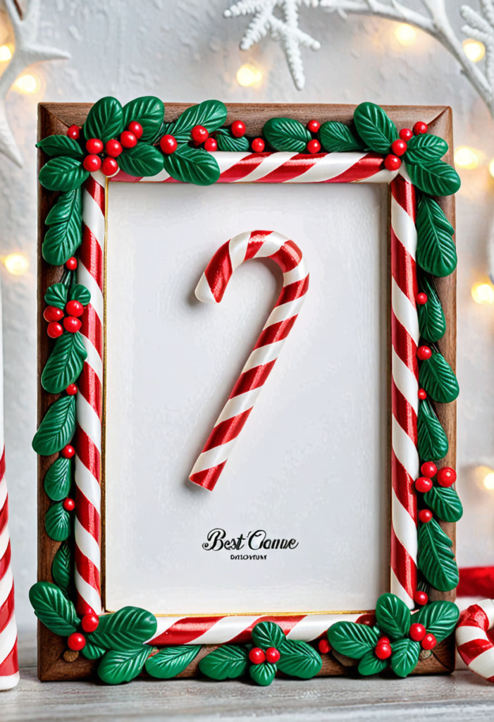  Candy Cane Picture Frame