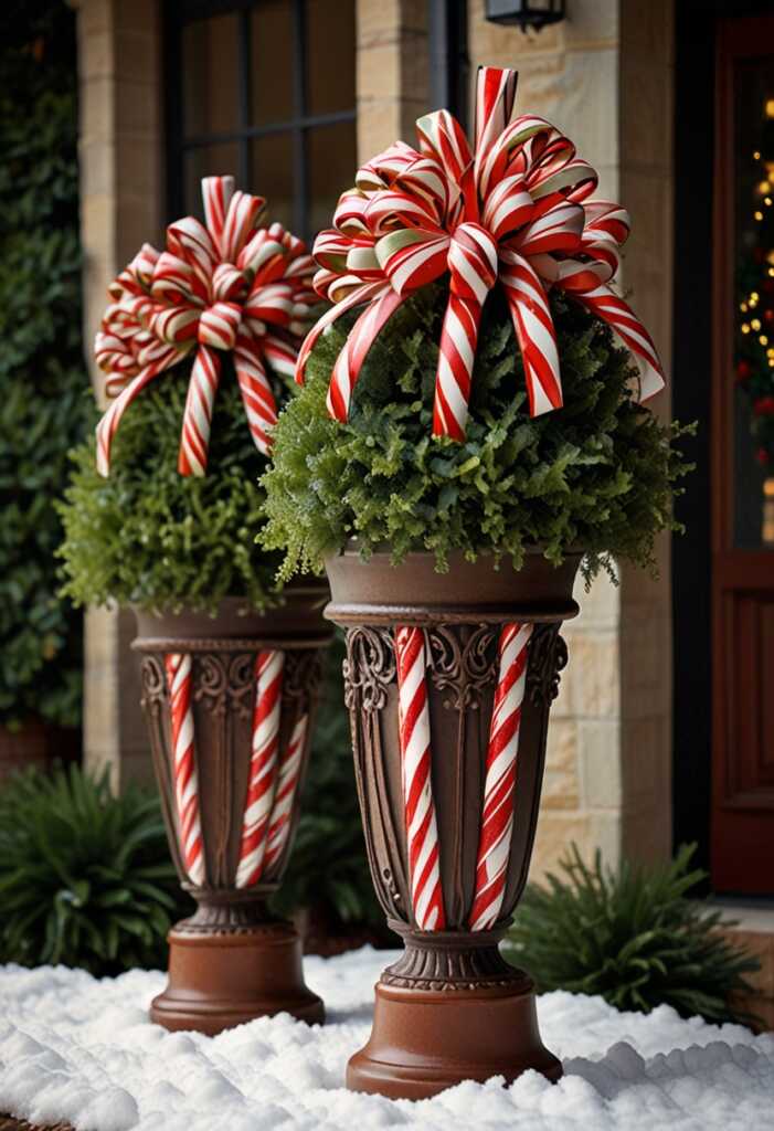 Candy Cane Topiary