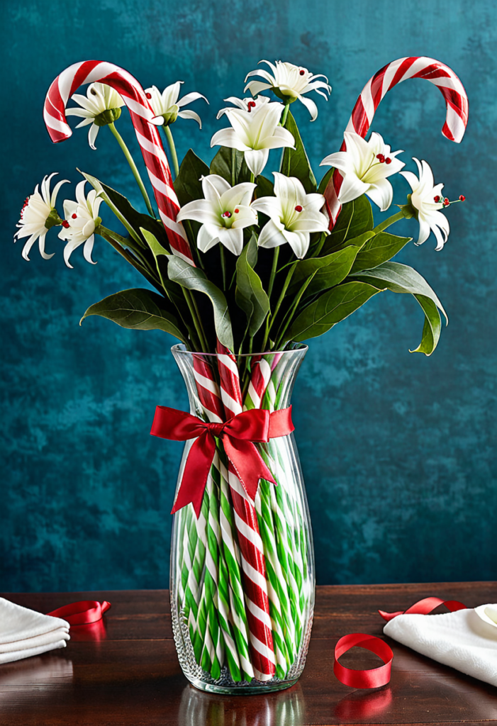 Candy Cane Vase