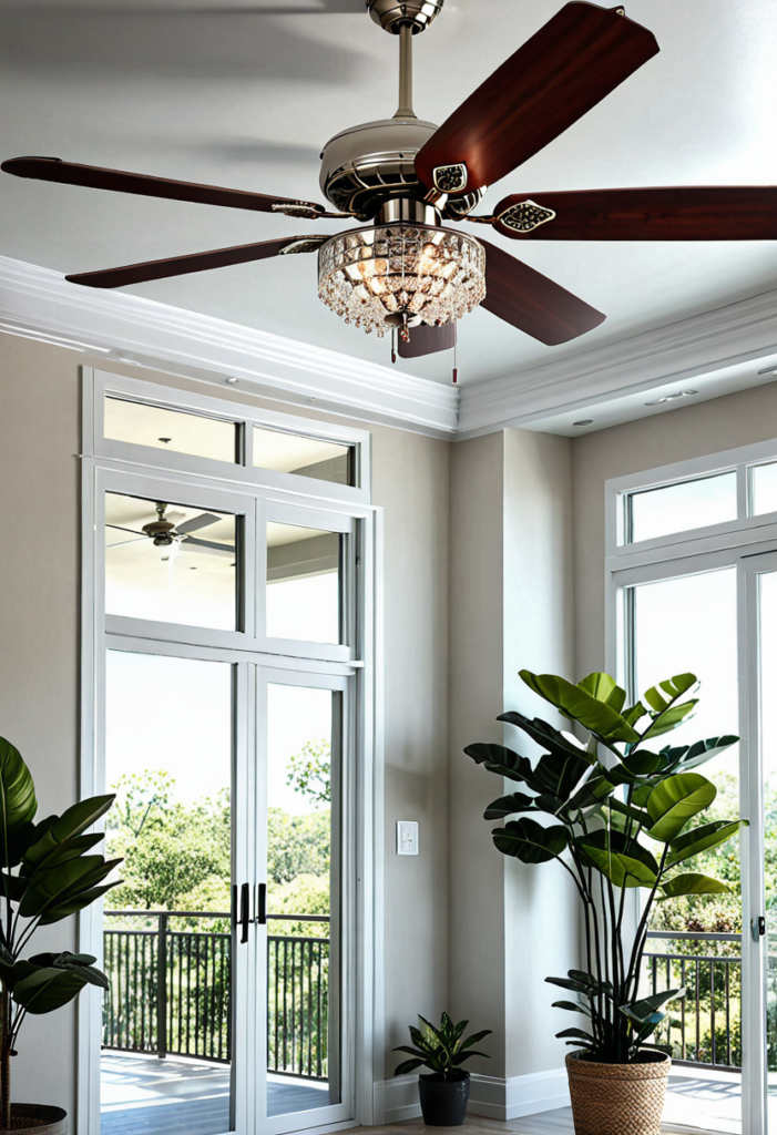 Ceiling Fans with Decorative Trim