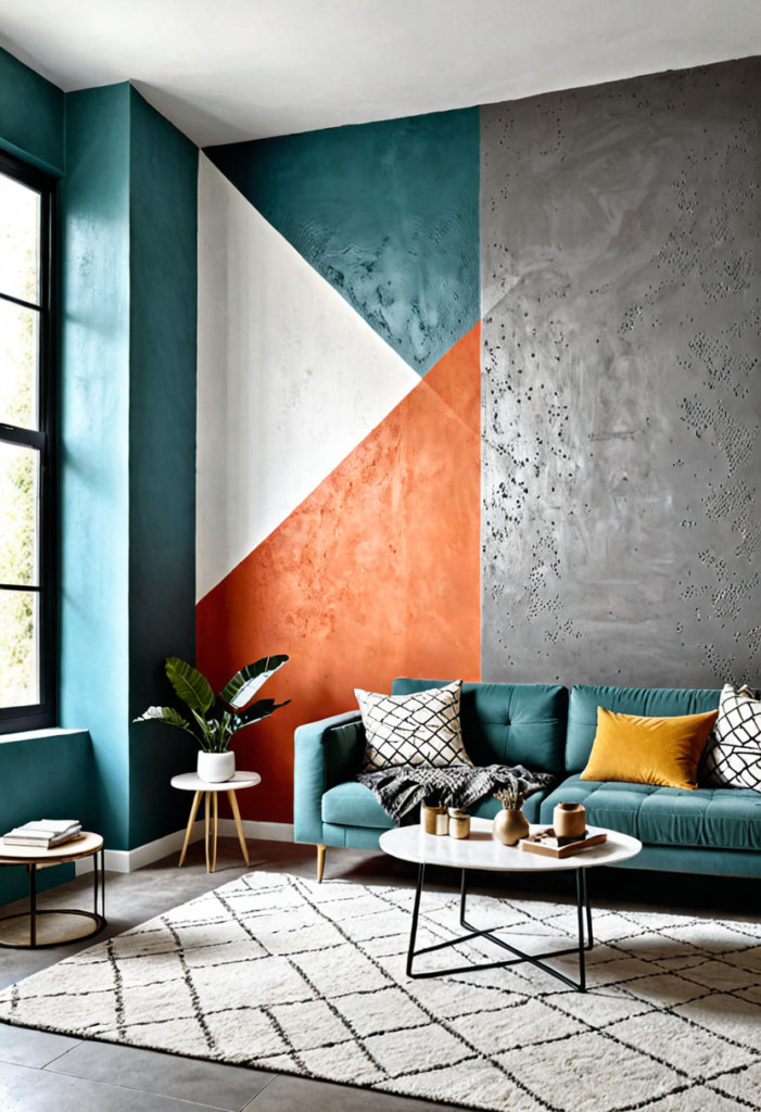 Color-Blocked Stucco