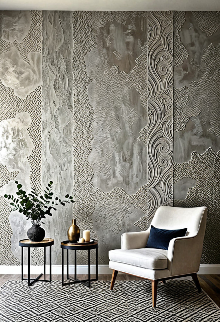 Stucco with Integrated Art