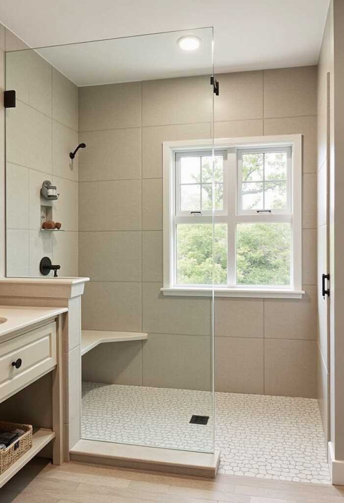 Taupe Shower Sanctuary