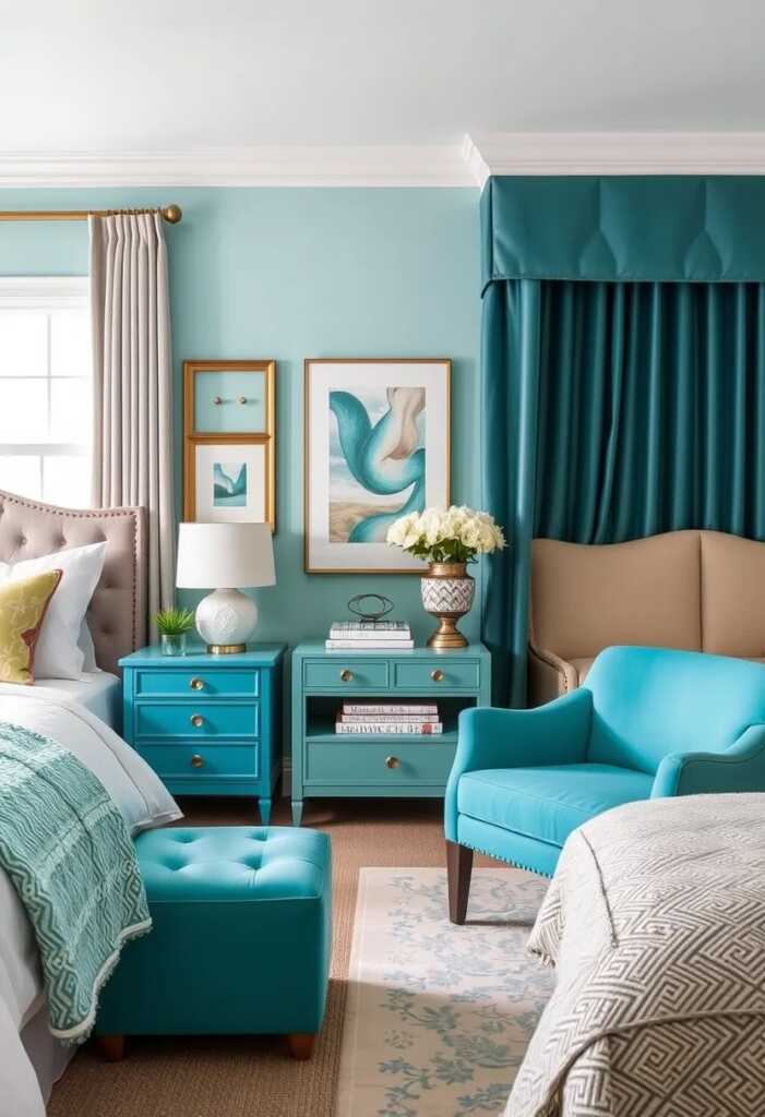 Turquoise Accent Furniture