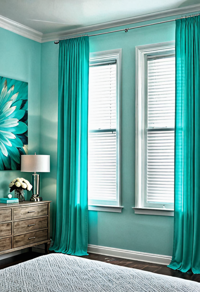 Turquoise Window Treatments