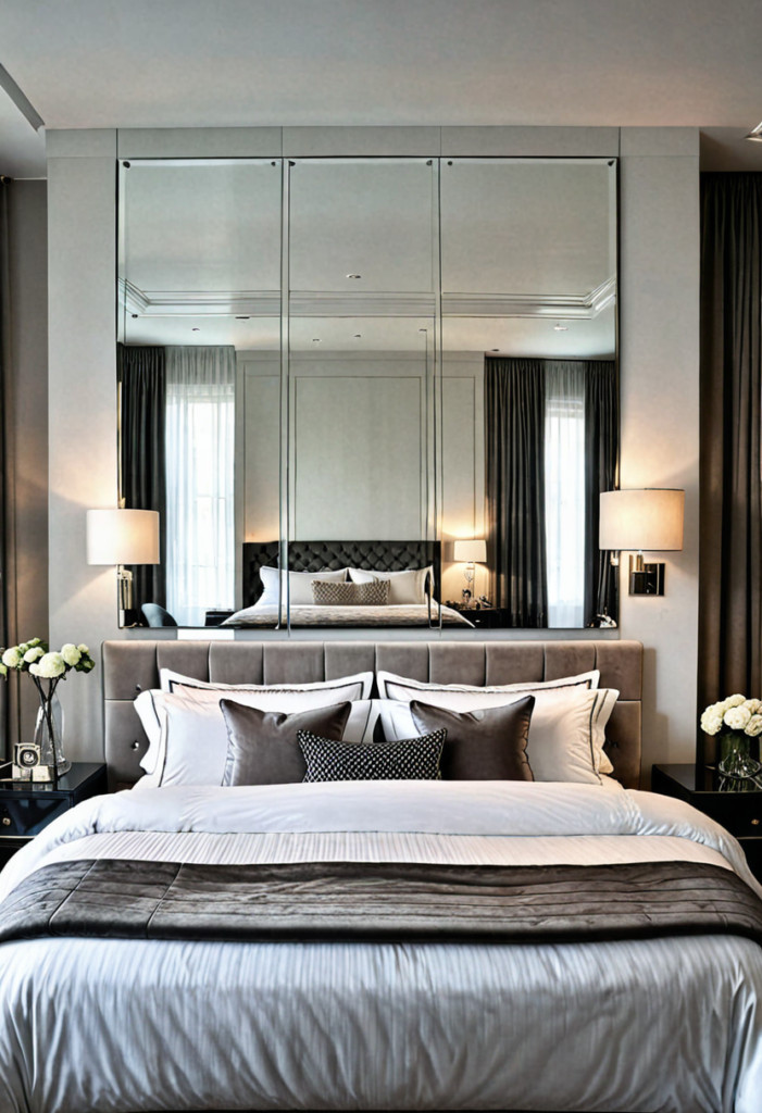 4. Mirrored Headboard Extension