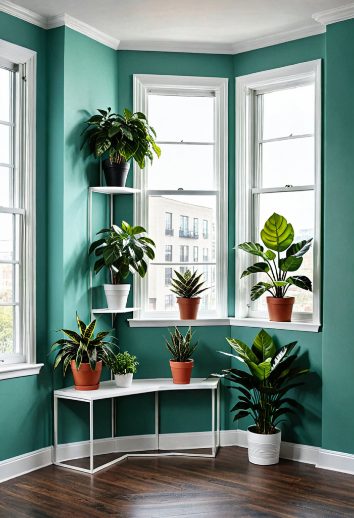 Add a Corner Plant Shelf