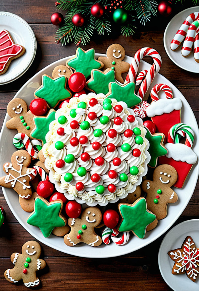 Christmas Cookie Display Bowl