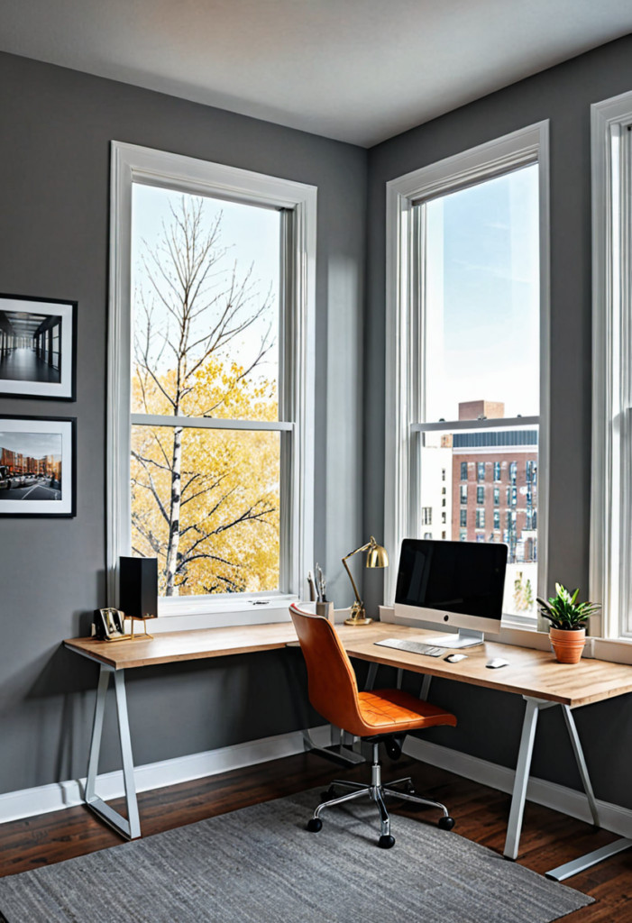 Create a Corner Window with a Built-In Desk