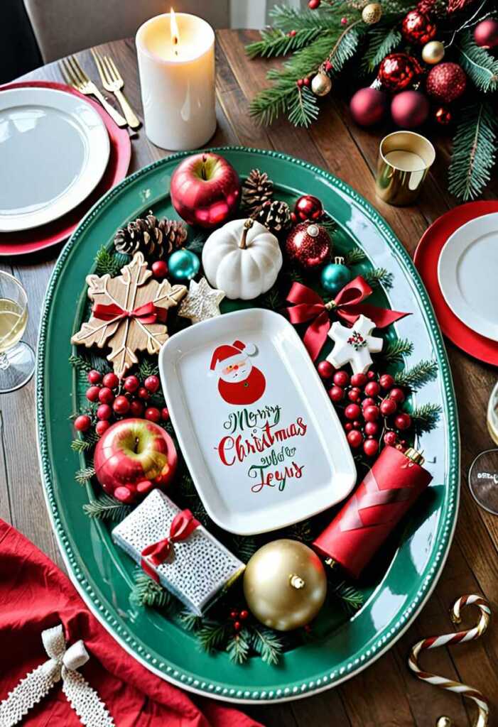 DIY and Handmade Christmas Tray