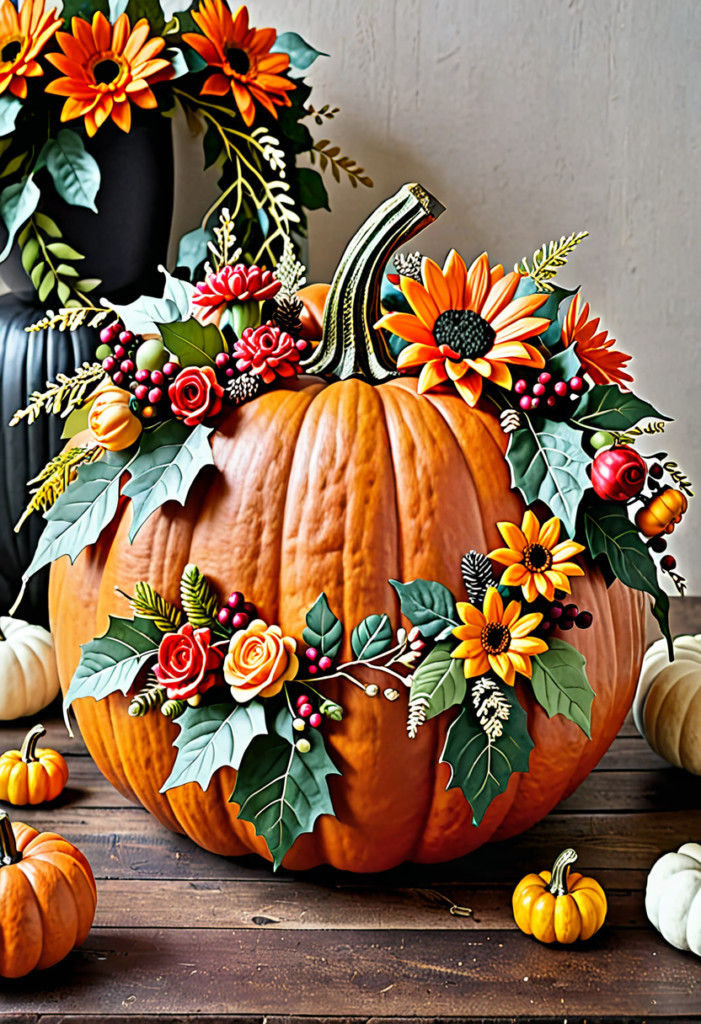 Floral Crown Pumpkins