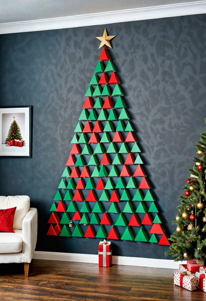 Framed Wrapping Paper Tree