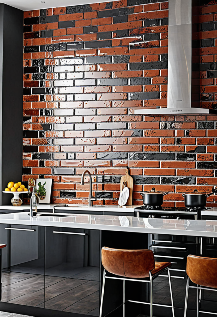 Glossy Glazed Brick for a Modern Twist