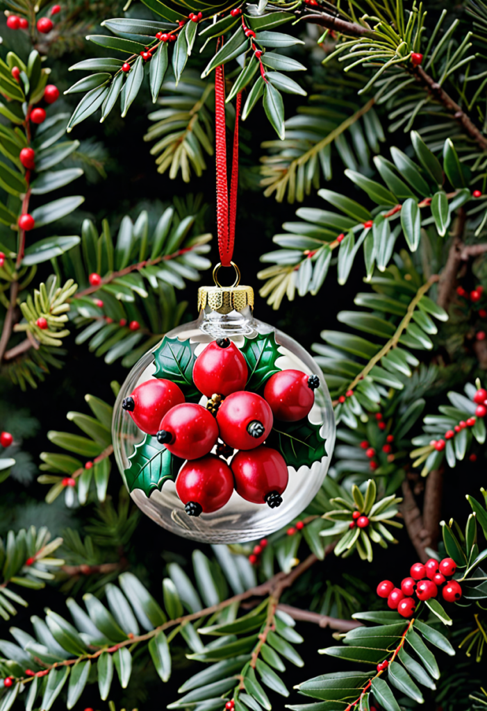 Holly Berry Tree Ornaments