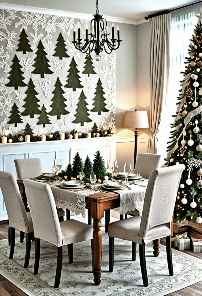 Lace and Linen Accents Tree