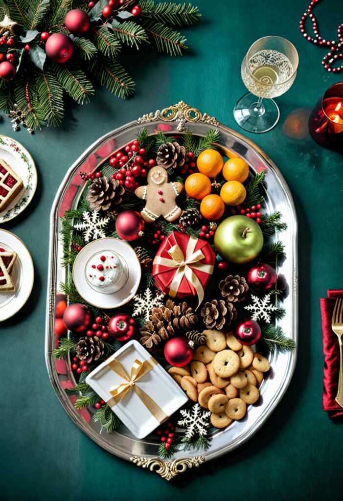 Luxury and Opulent Christmas Tray