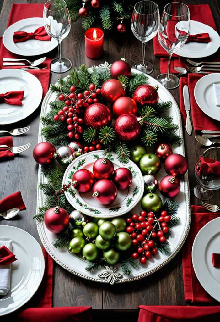 Monochromatic Christmas Tray