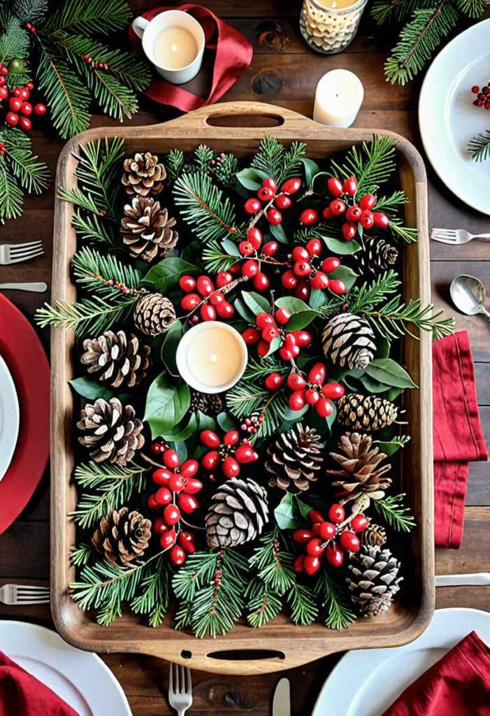 Organic and Natural Christmas Tray