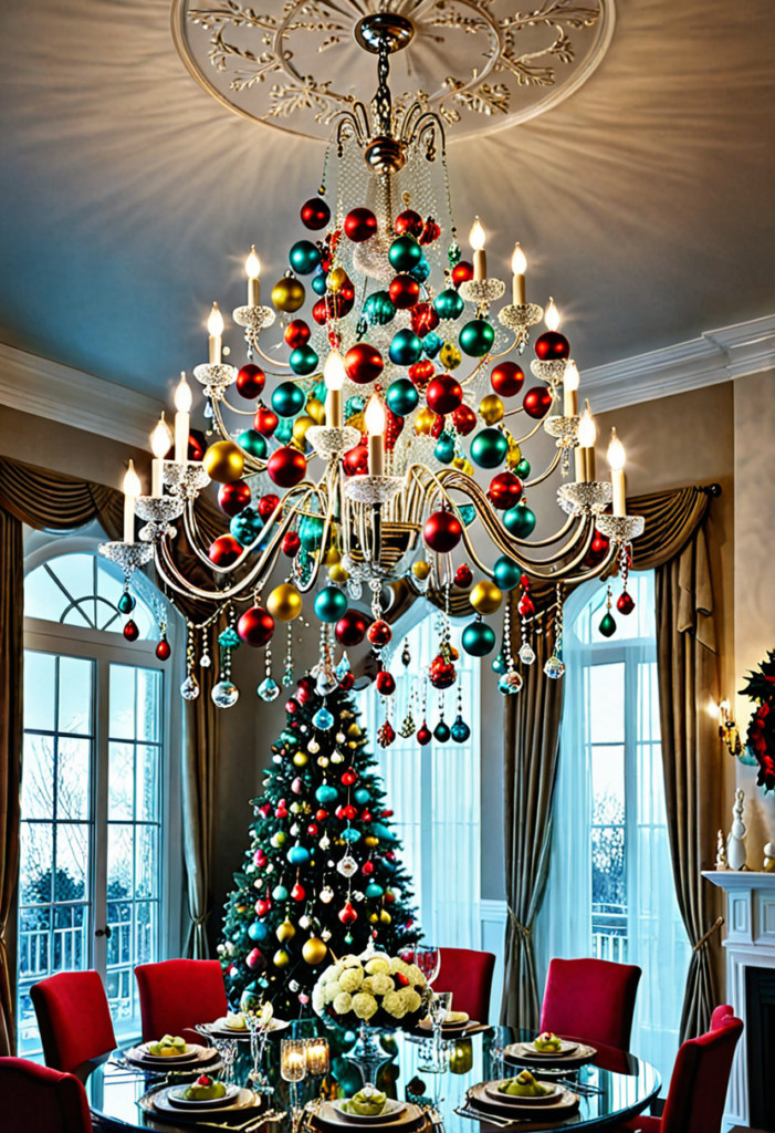 Ornaments in a Chandelier