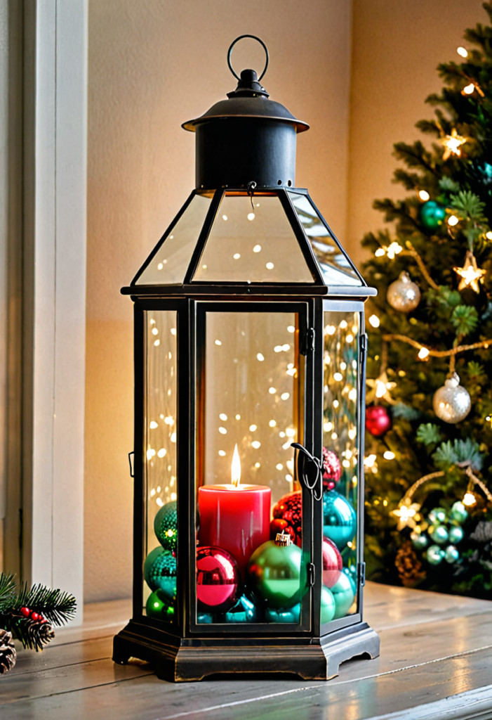 Ornaments in a Lantern