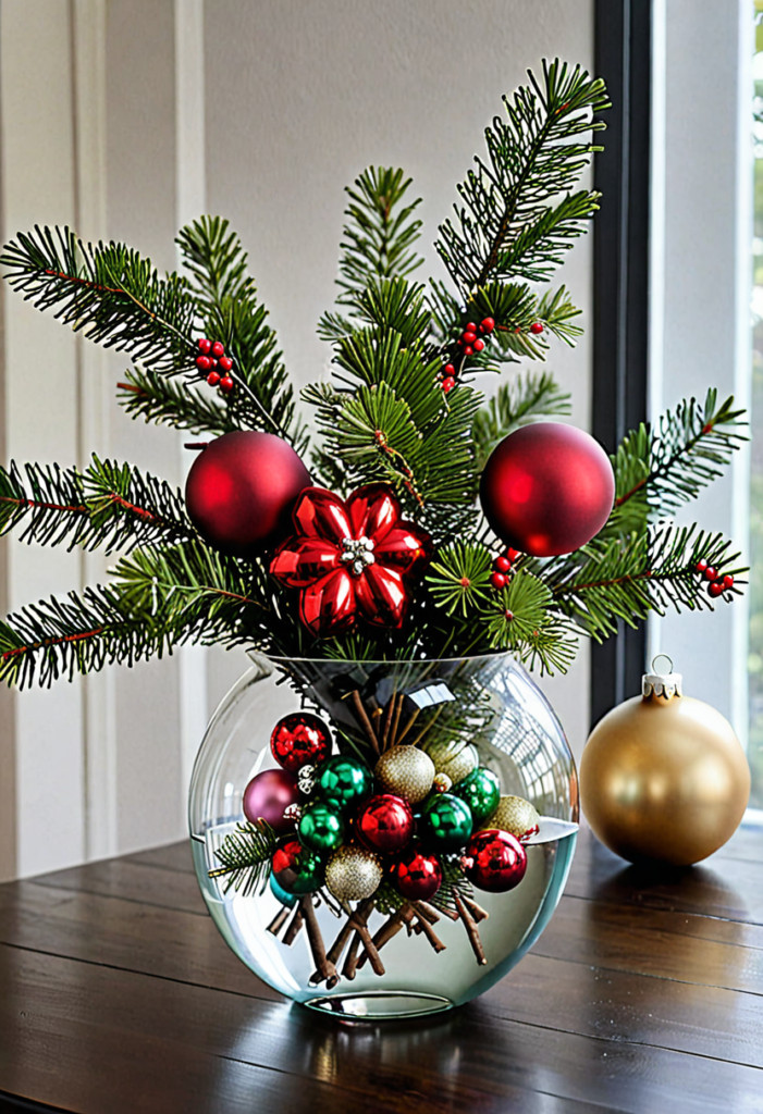 Ornaments in a Vase Arrangement