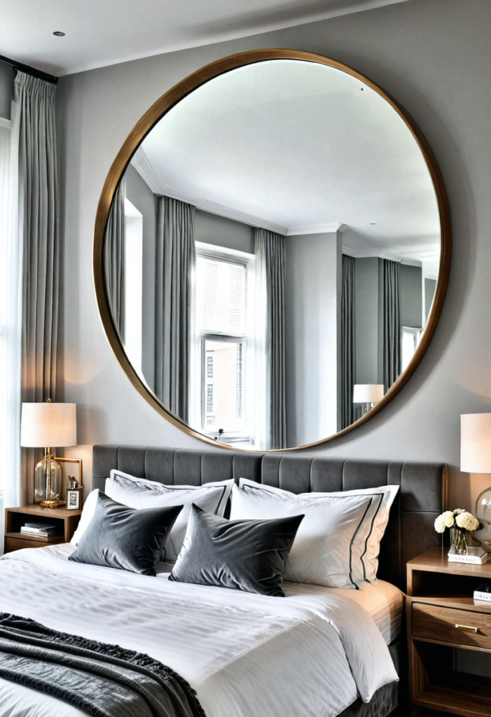 1. Oversized Round Mirror