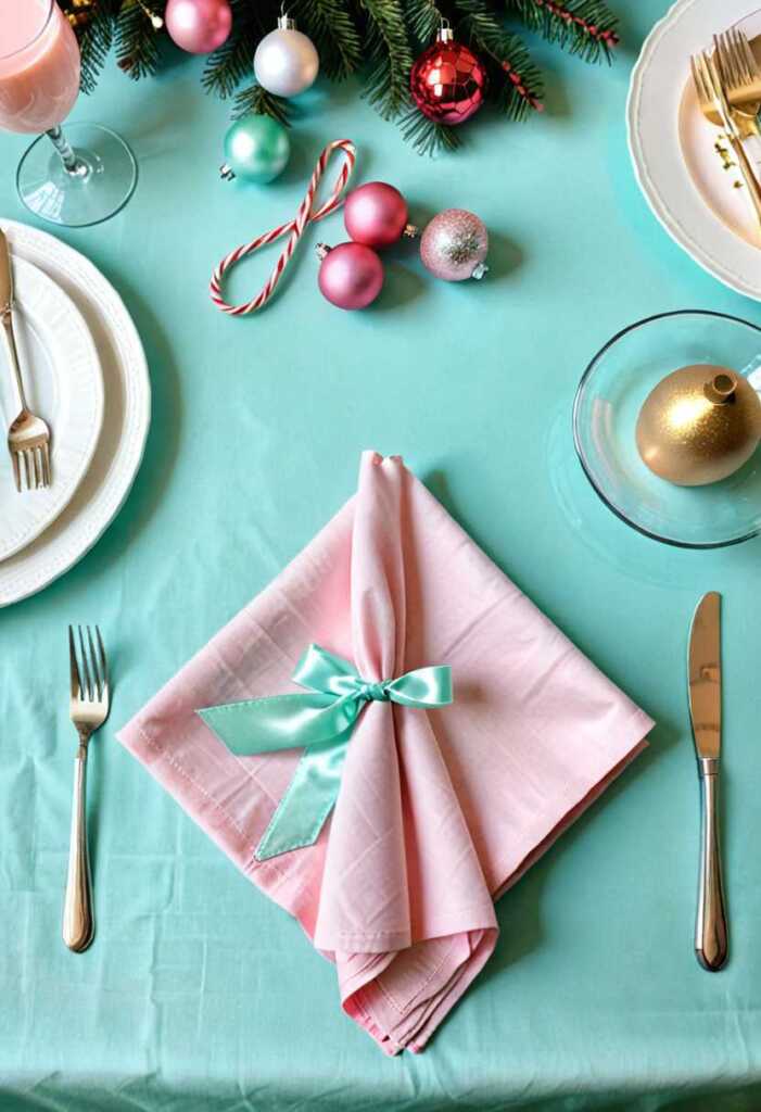 Pastel Christmas Napkins