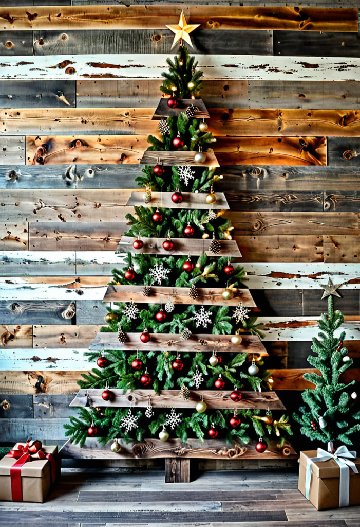 Rustic Wood Plank Tree