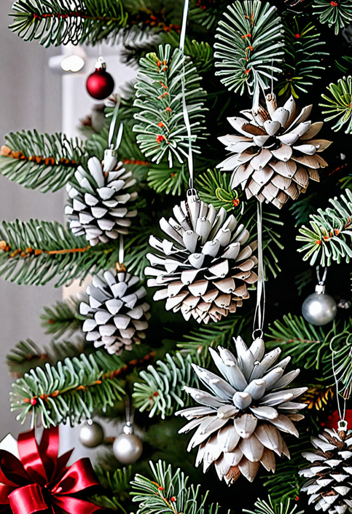 Silver Pine Cones