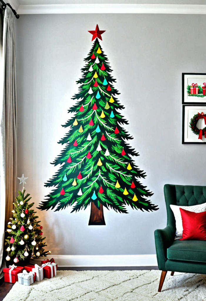 Stenciled Christmas Tree