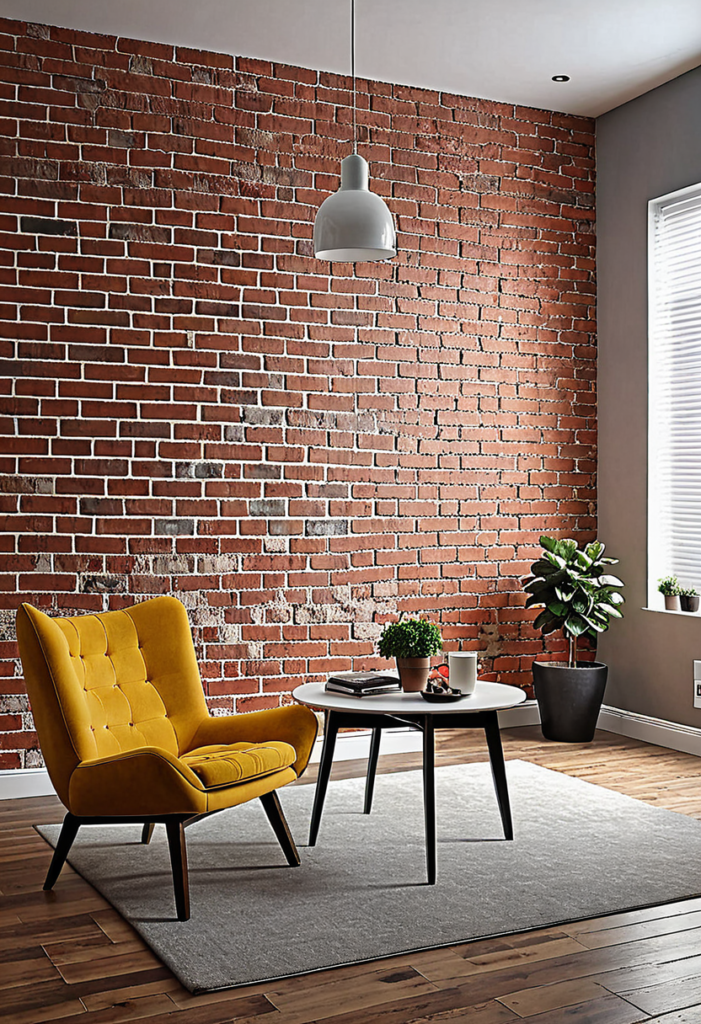 Two-Tone Brick Accent Wall