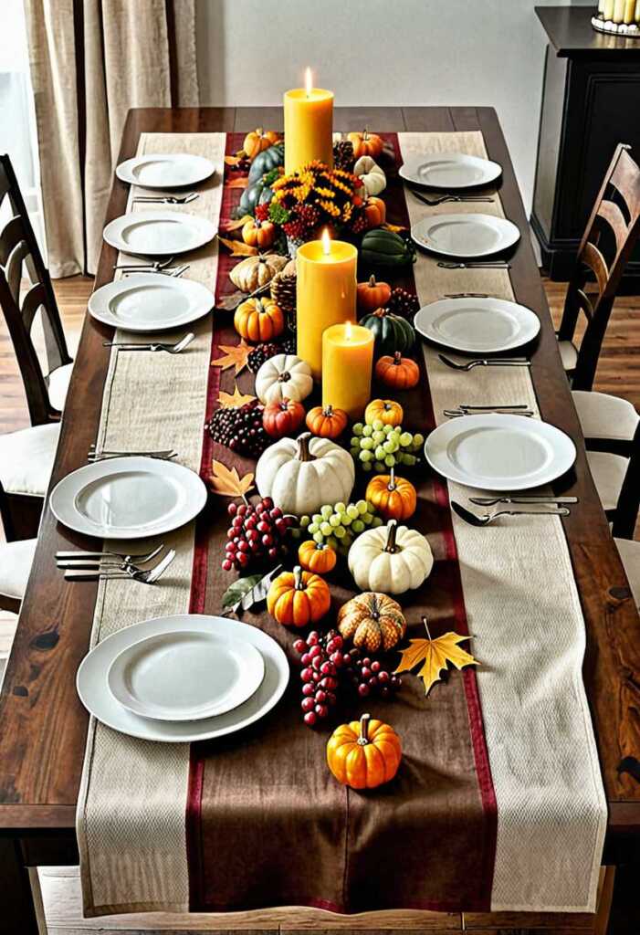 Autumn-Themed Table Runner