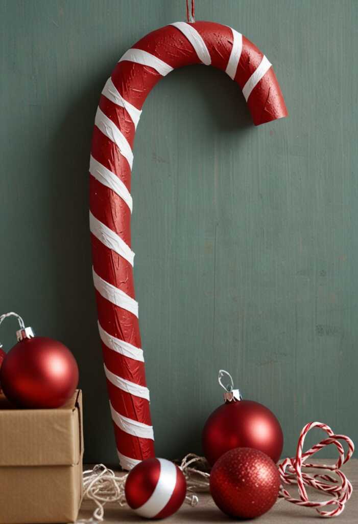 Cardboard Candy Cane