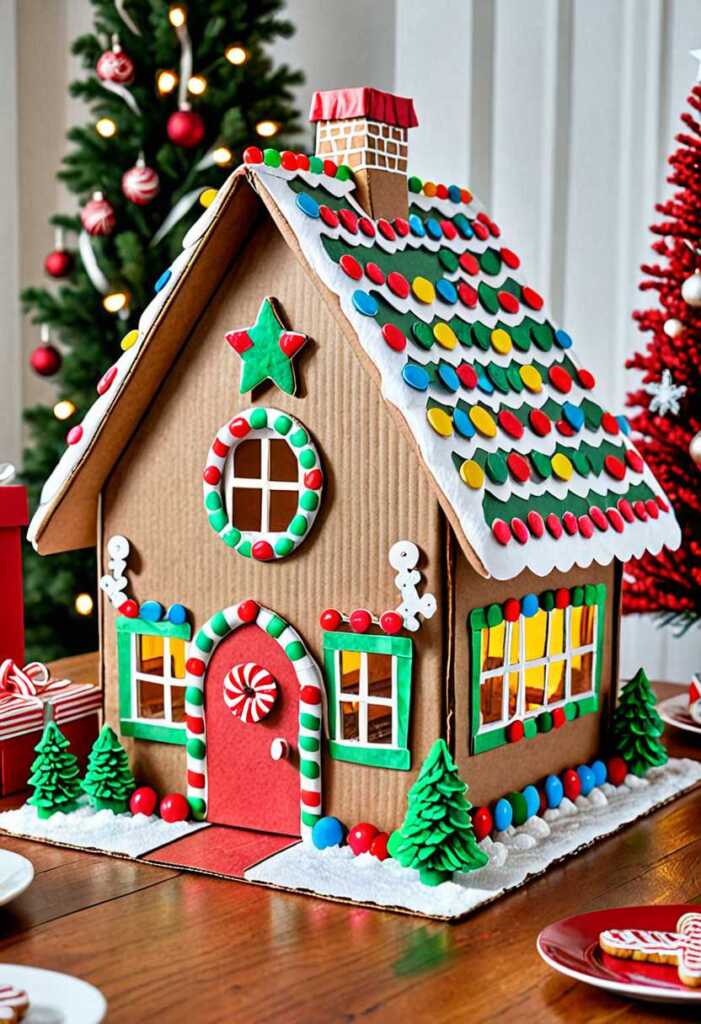 Cardboard Gingerbread House