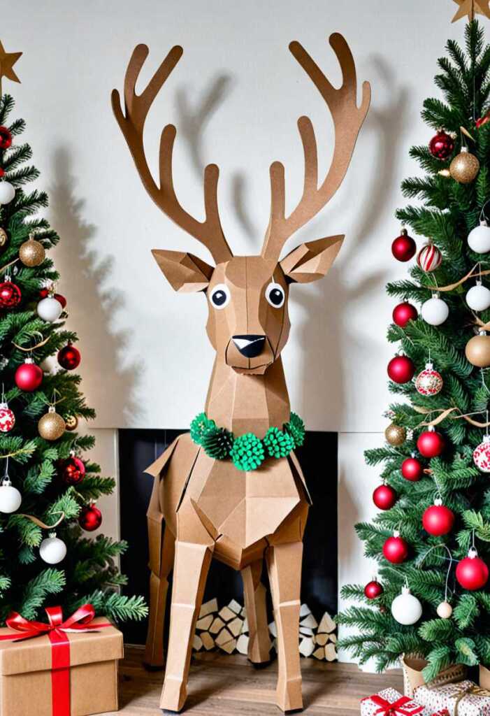 Cardboard Reindeer