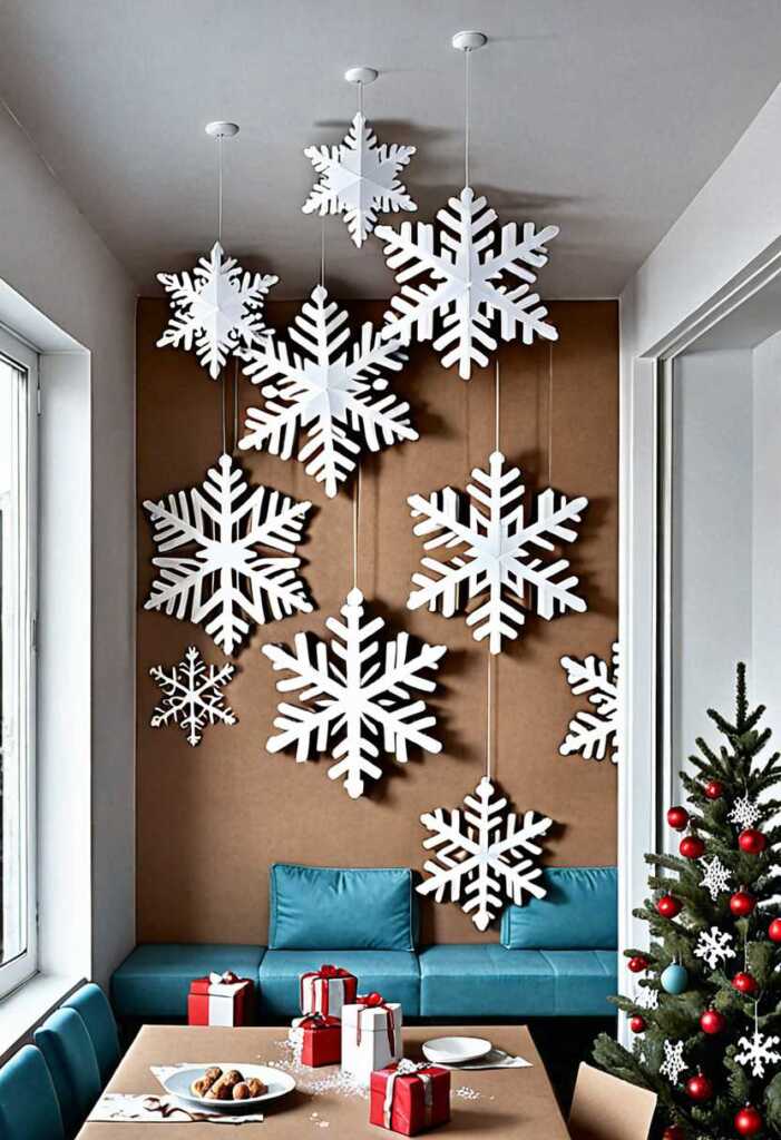 Cardboard Snowflakes