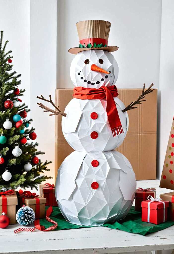 Cardboard Snowman