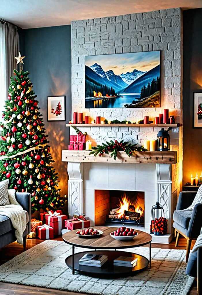 Cozy Fireplace Setting