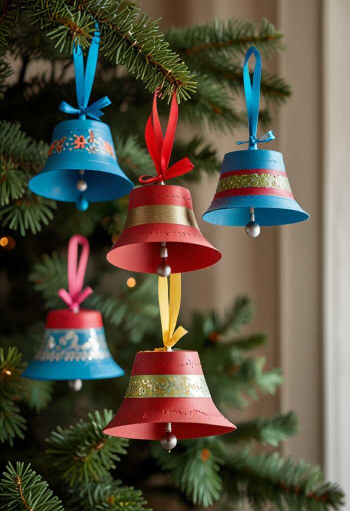 DIY Paper Bell Ornaments