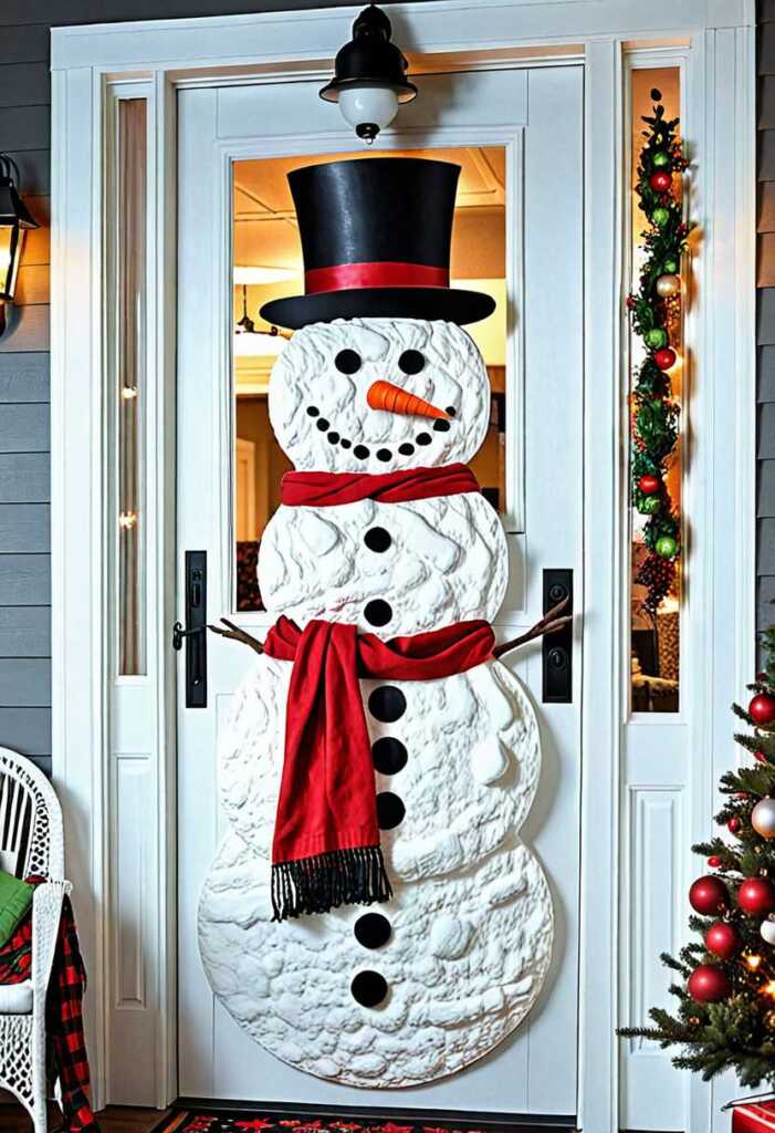 DIY Snowman Door Hanger